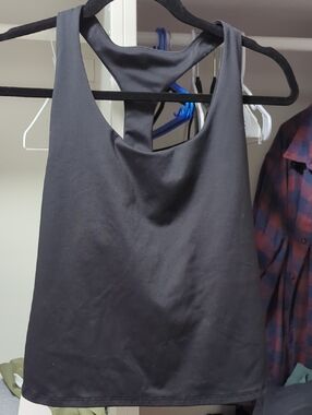 Old Navy Black Racerback Tank with Keyhole Back